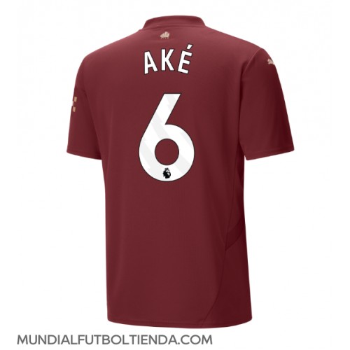 Camiseta Manchester City Nathan Ake #6 Tercera Equipación Replica 2024-25 mangas cortas